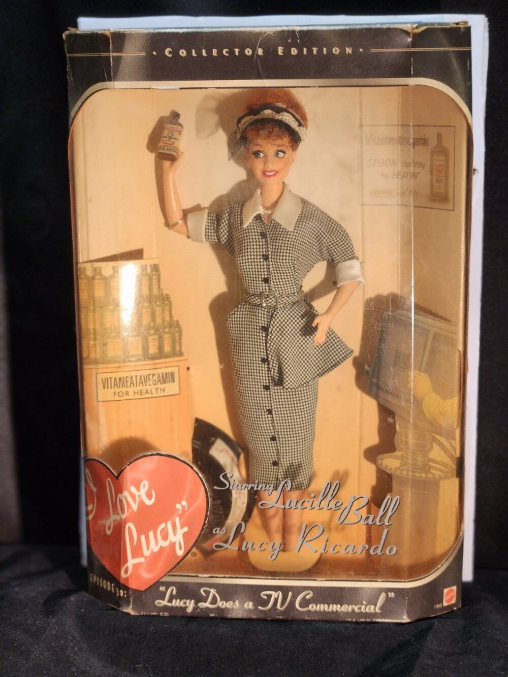 Lot of 2 Barbie I Love Lucy Collector Dolls: Vitameatavegamin NRFB & Be a Pal